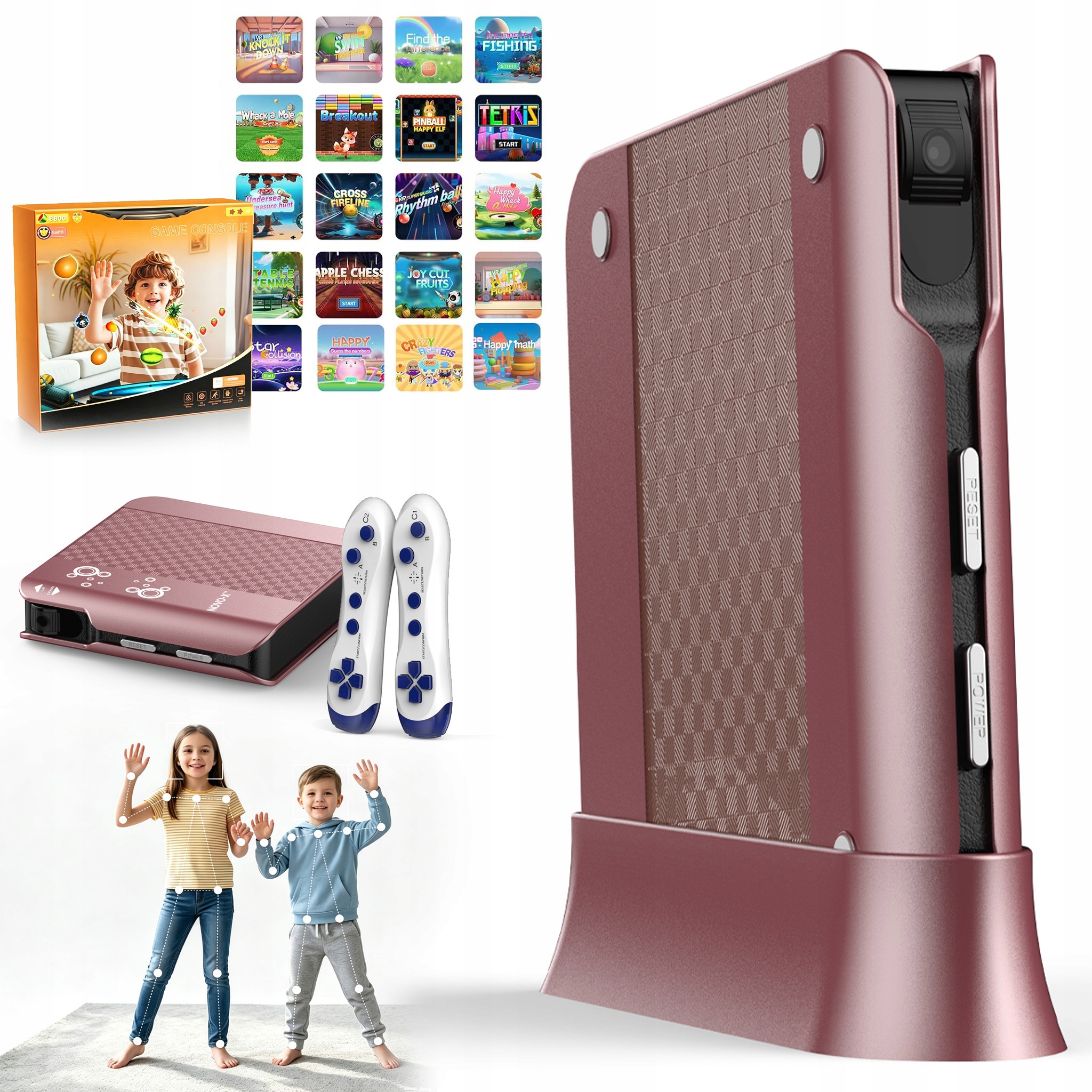 Dětská Herní Konzole Senzor Pohybu 21 Her Ovladače Bezdrátové Hdmi