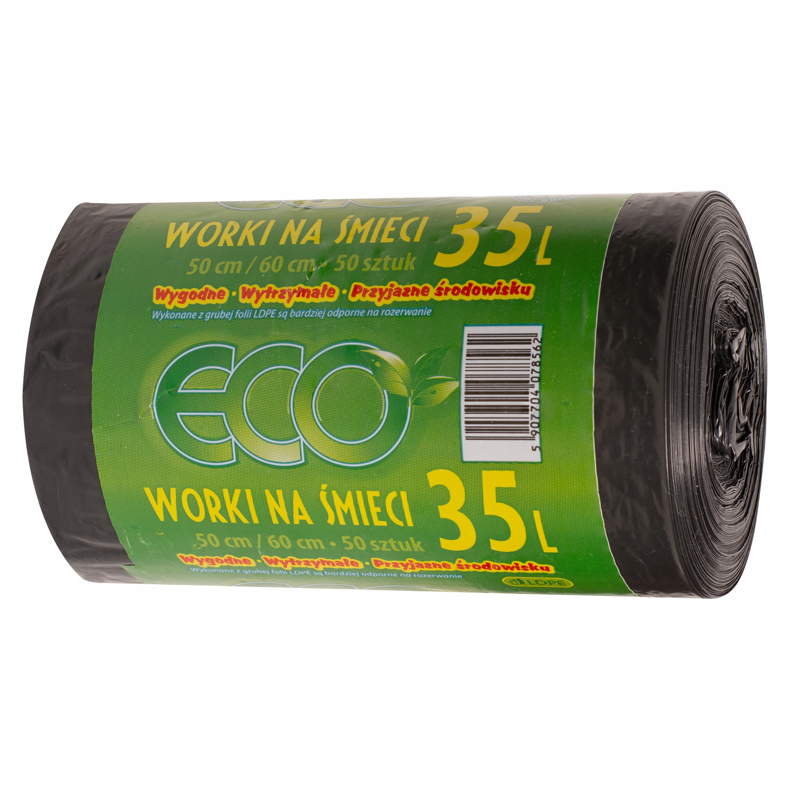 

Worki na śmieci Eco 35 l 50 sztuk czarne