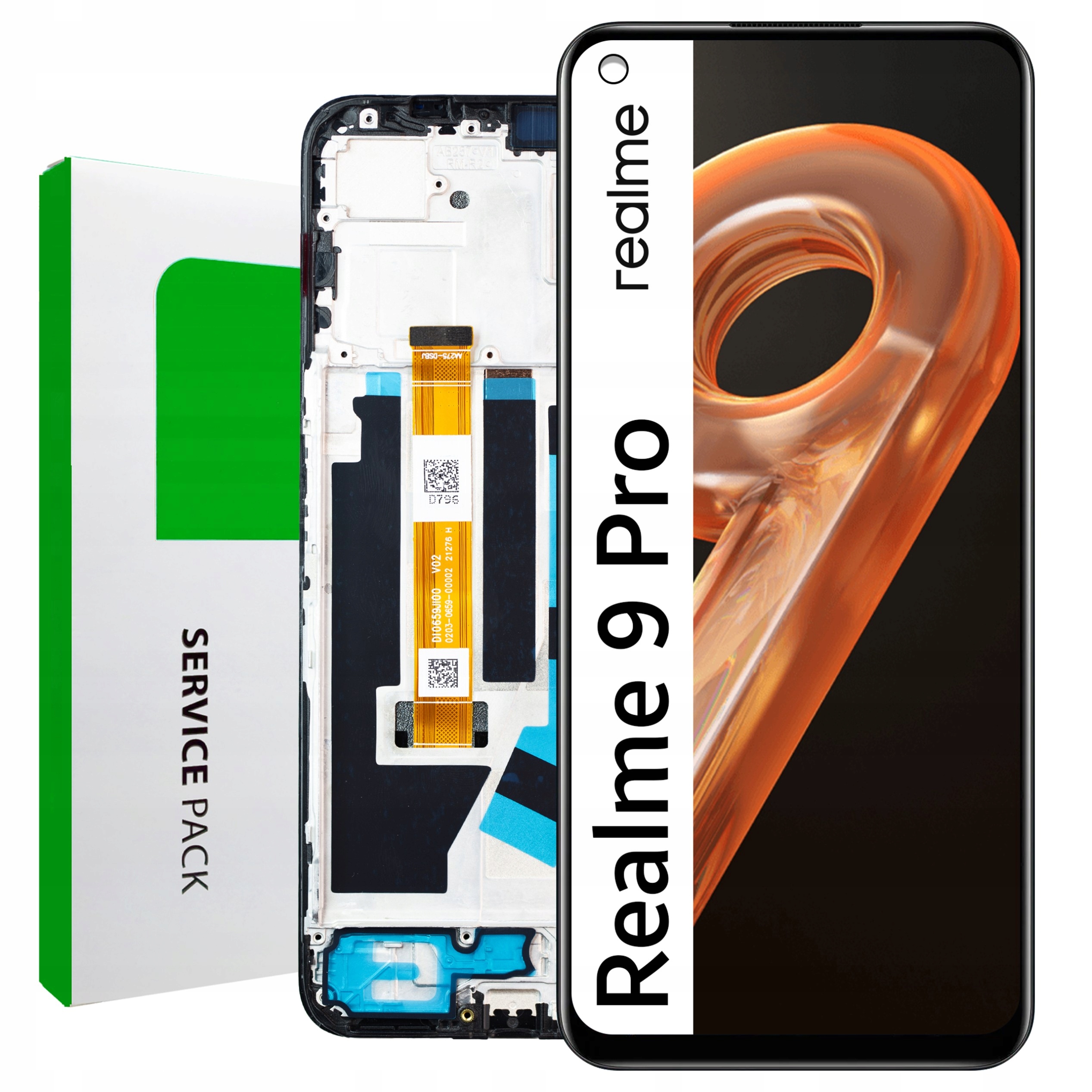 Originální Zila pro Realme 9 Pro Displej s Rámeček LCD Matrix