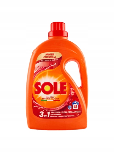 Levně 2X Tekutý prací prostředek na barevné prádlo Formula Proteggi Colore 41 praní 1,845 l Sole