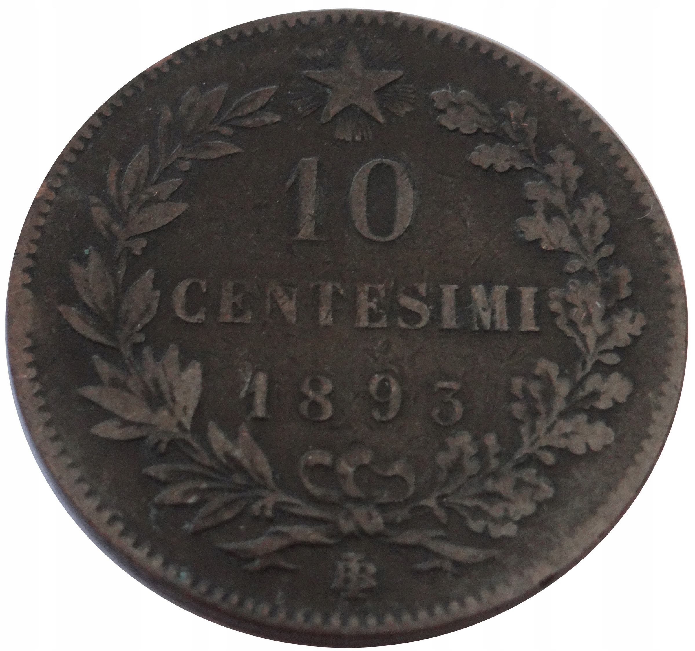 [10783] Włochy 10 centesimi 1893