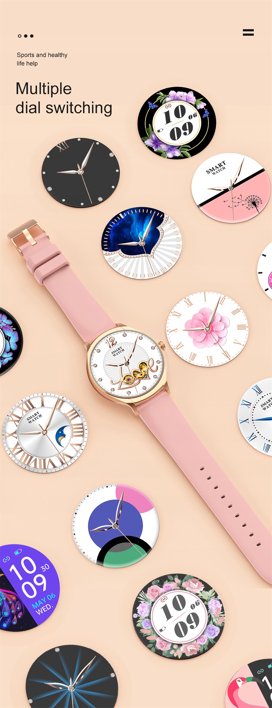 Smart Watch Bluetooth Bracelet Watch Model inny