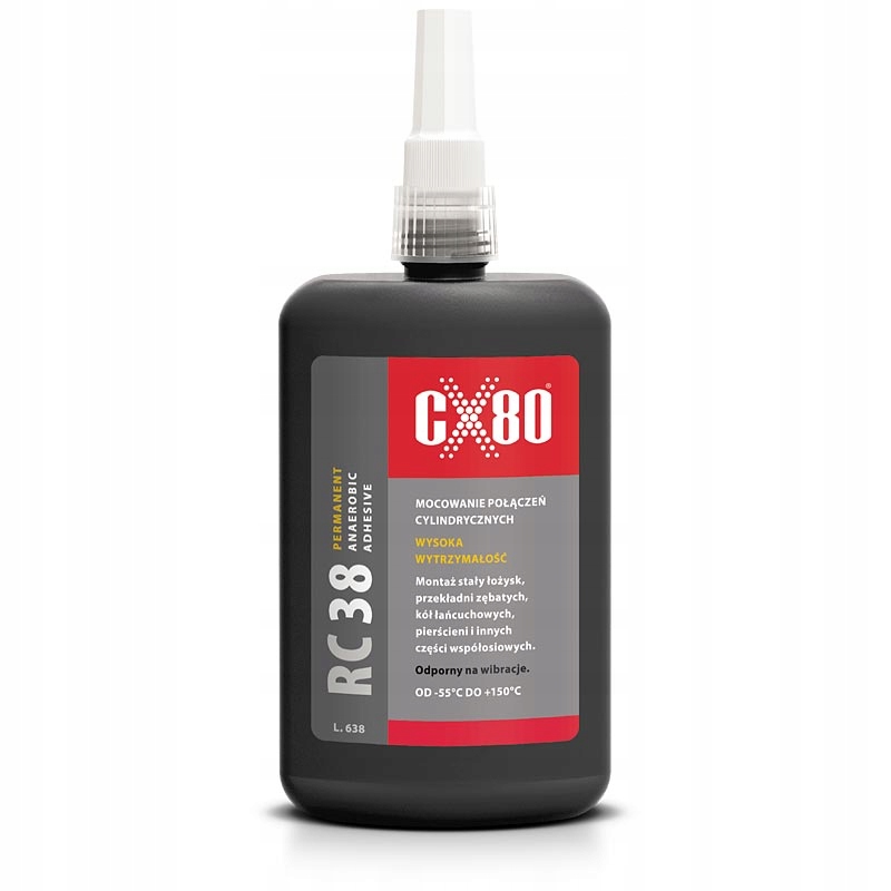 Klej anaerobowy RC38 do mocowania części walcowatych łożysk CX80 50ml