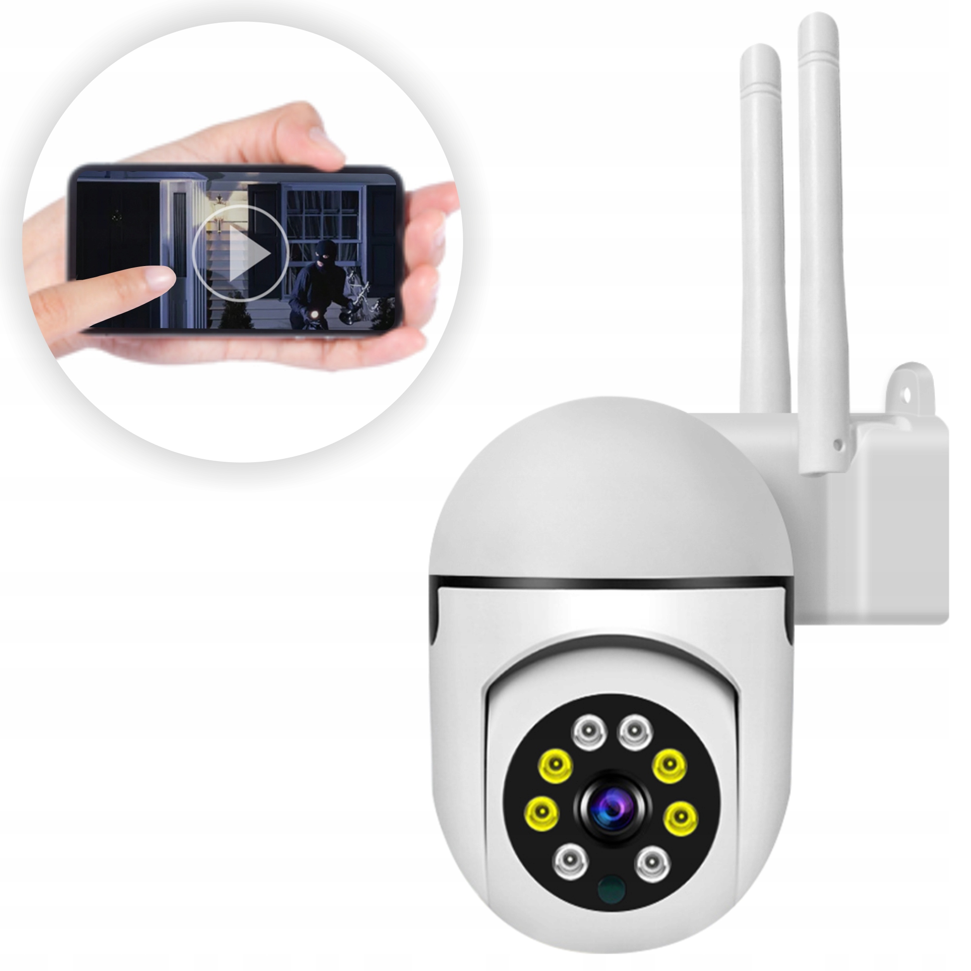 

Kamera Zewnętrzna Obrotowa WiFi Interkom 3MP Fhd