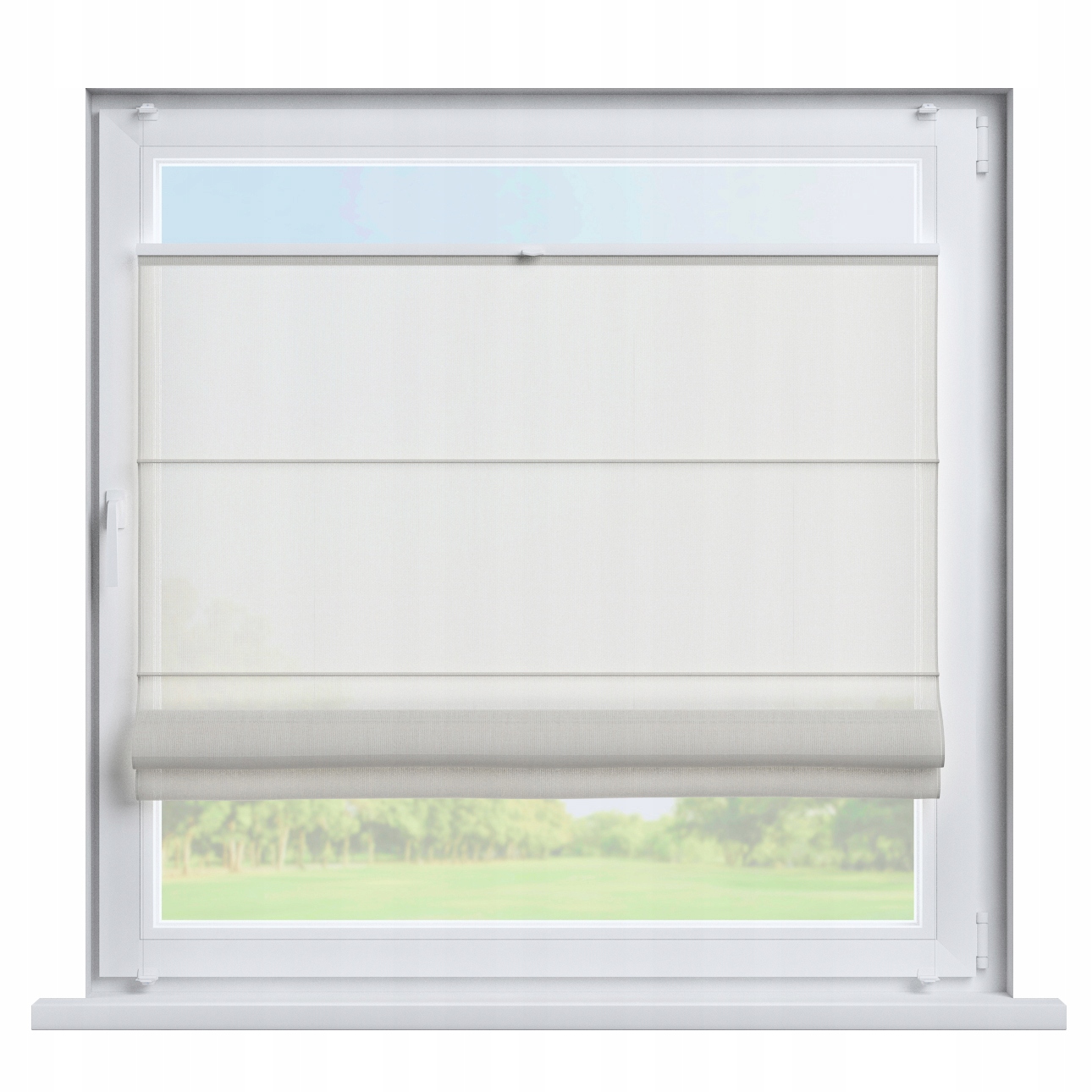 Dekoria Roleta plisé Římská Sicílie 120x150 bílá