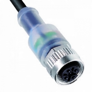 

SE12-N4F2-P, M12 proste żeńskie, 4-pin, Led Pnp