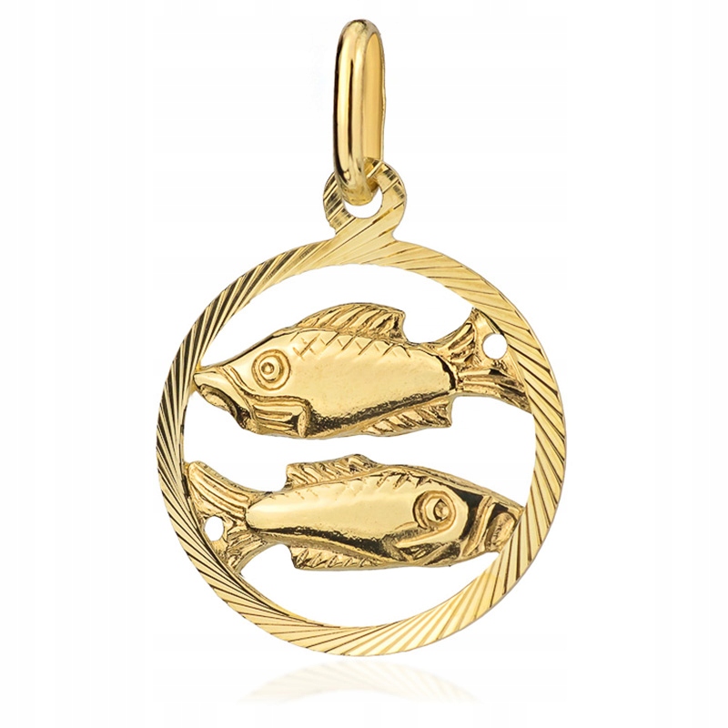 

Złota zawieszka 585 Ryby Znak Zodiaku na prezent