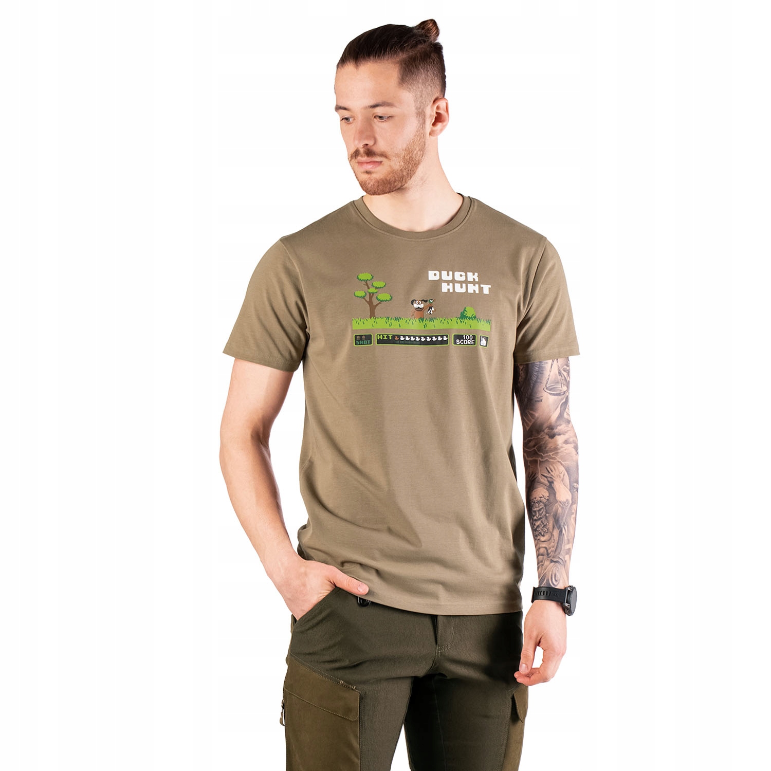 Koszulka męska Tagart Fnt DuckHunt beżowa 4XL