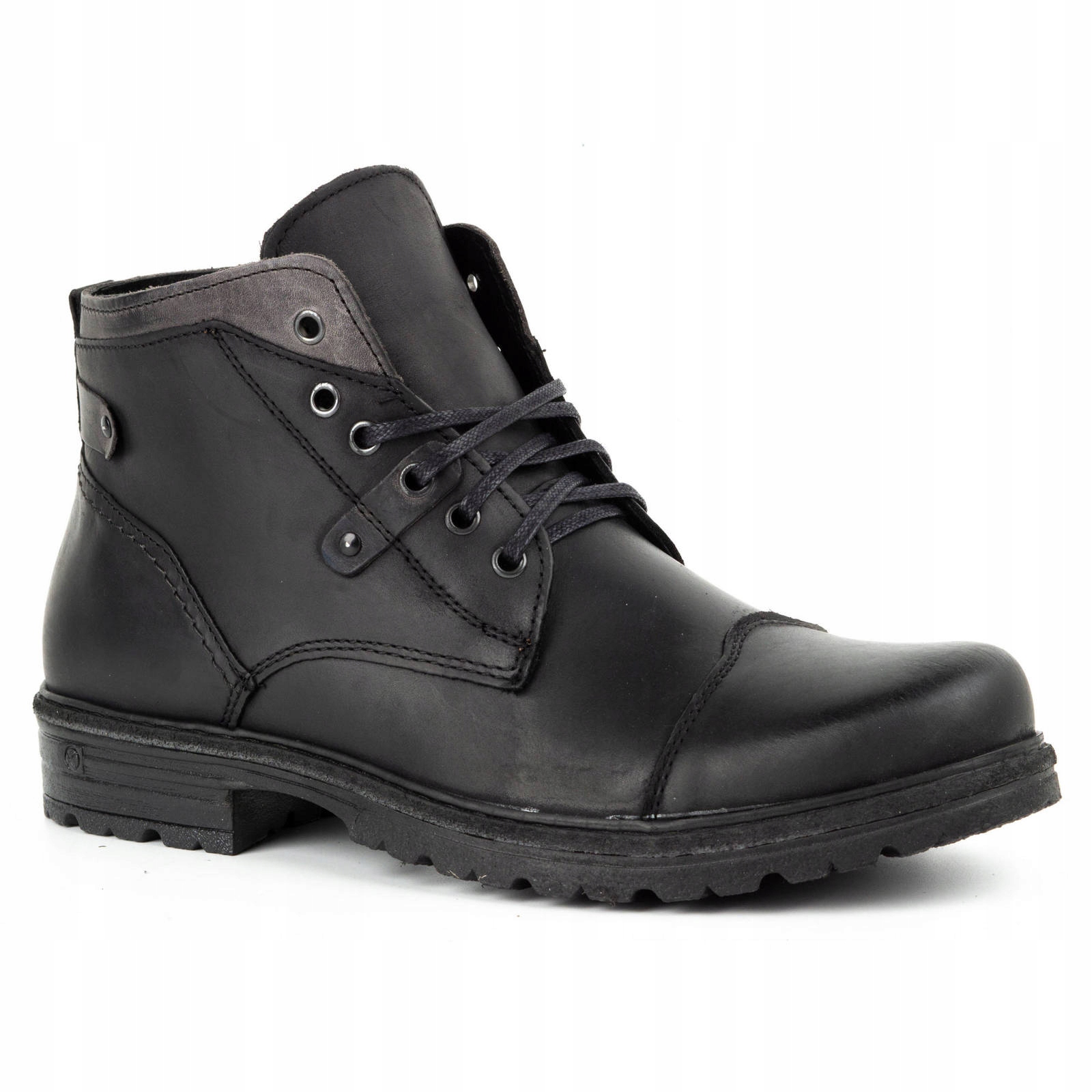 

Buty męskie ocieplane skórzane C15F czarne 44