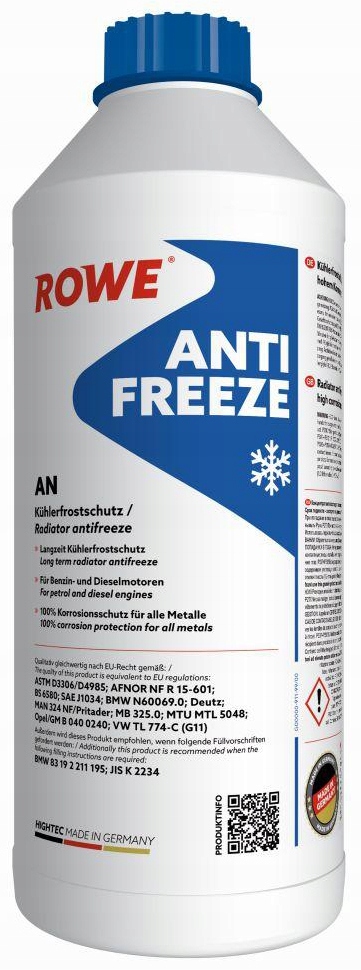 

Rowe Antifreeze An Konc. Chłodniczy G11 1,5L