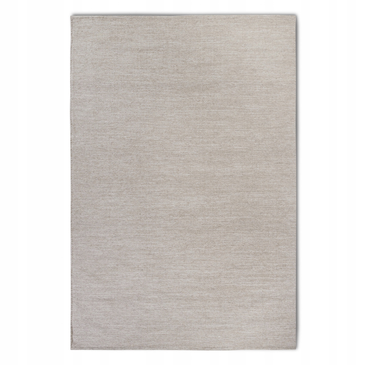 Vlnený koberec do obývačky 190 x 280 cm, ručne tkaný, béžový, jednofarebný