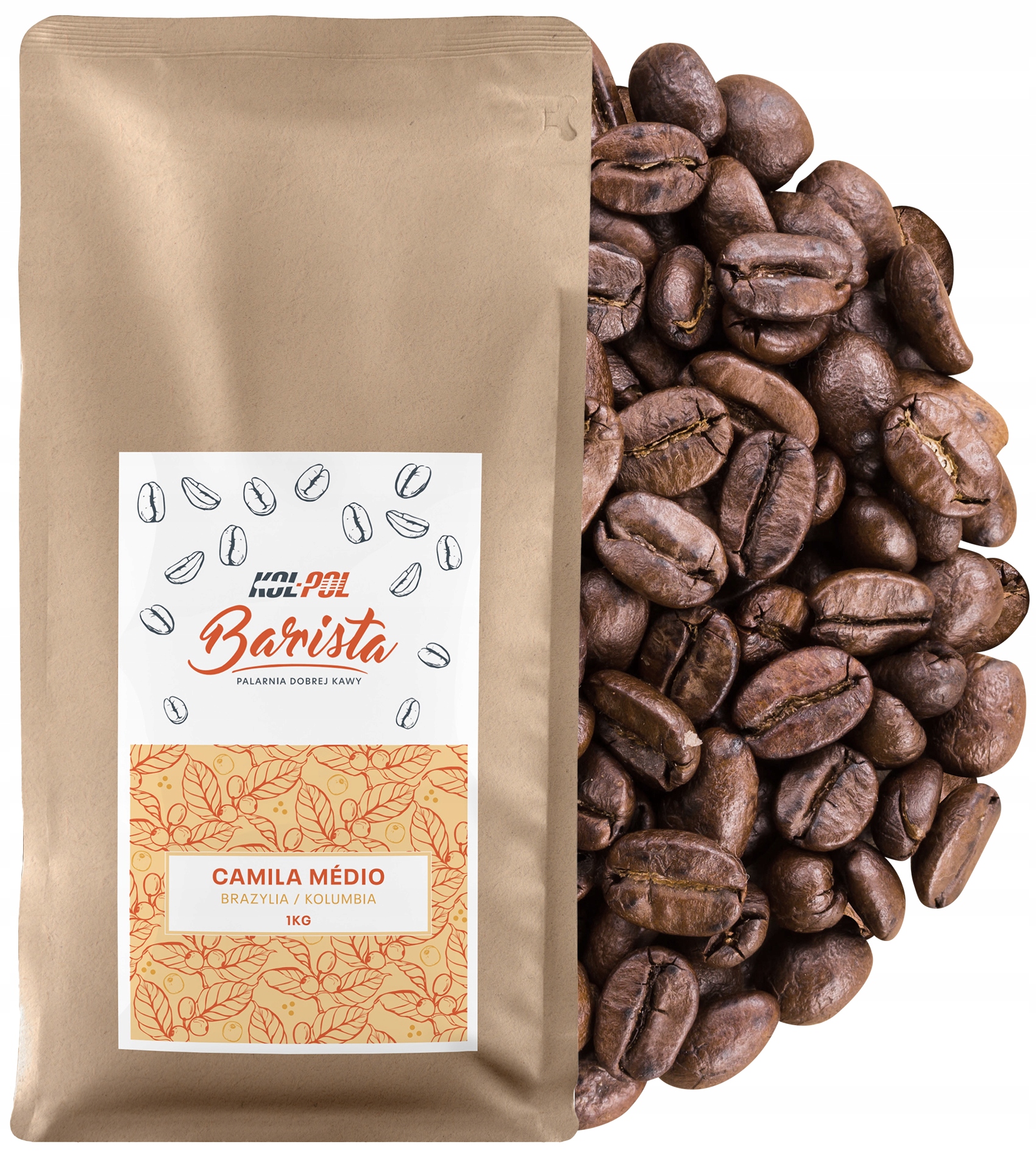 Káva 1 kg Káva Arabica Čerstvě pražená Camila Medio x Kol-Pol