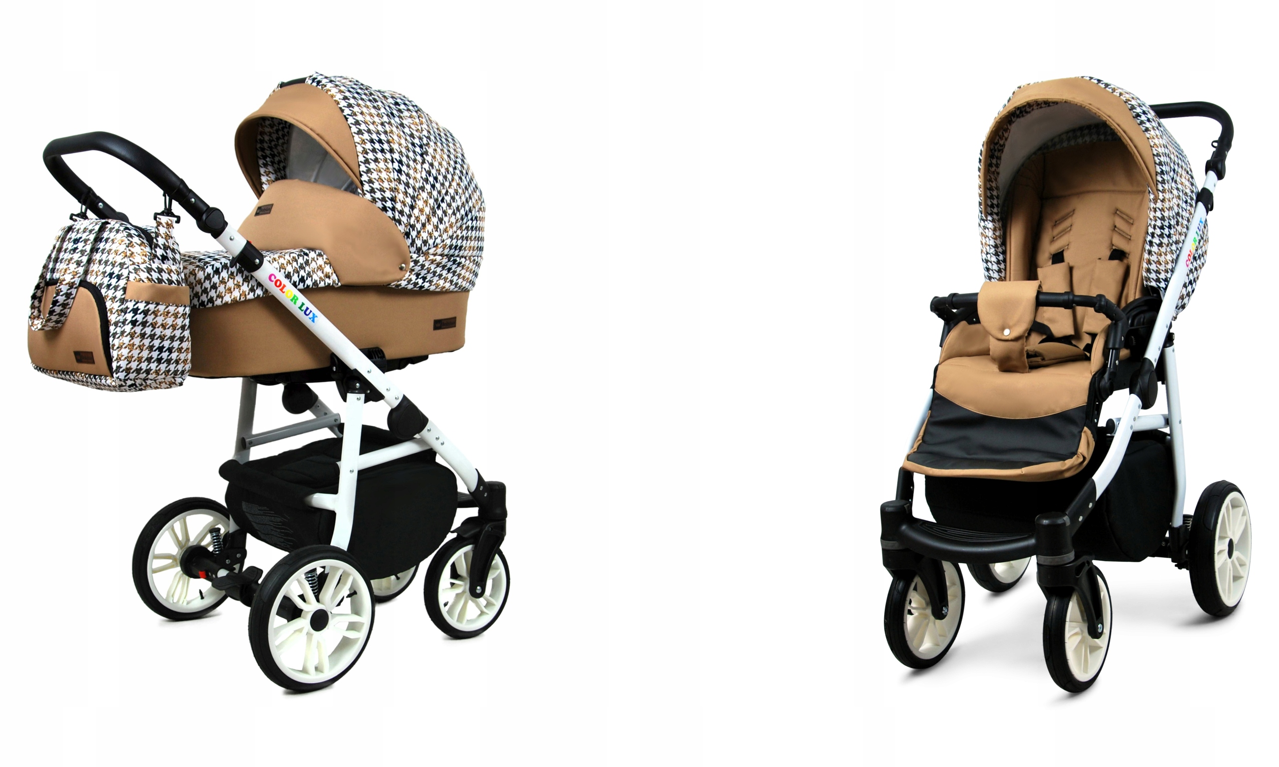 Wózek dziecięcy głęboki spacerowy BabyLux COLORLUX