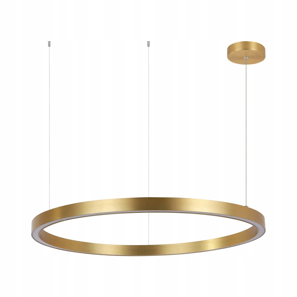 Lampa Led Wisząca Midway Duża Złota 4600 Lumenów 3000K LP-033/1P L Gd