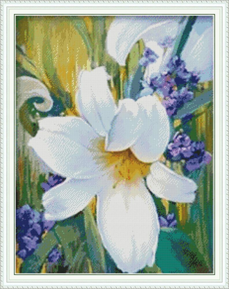 Křížková výšivka počítaná sada (kanva, mulina)