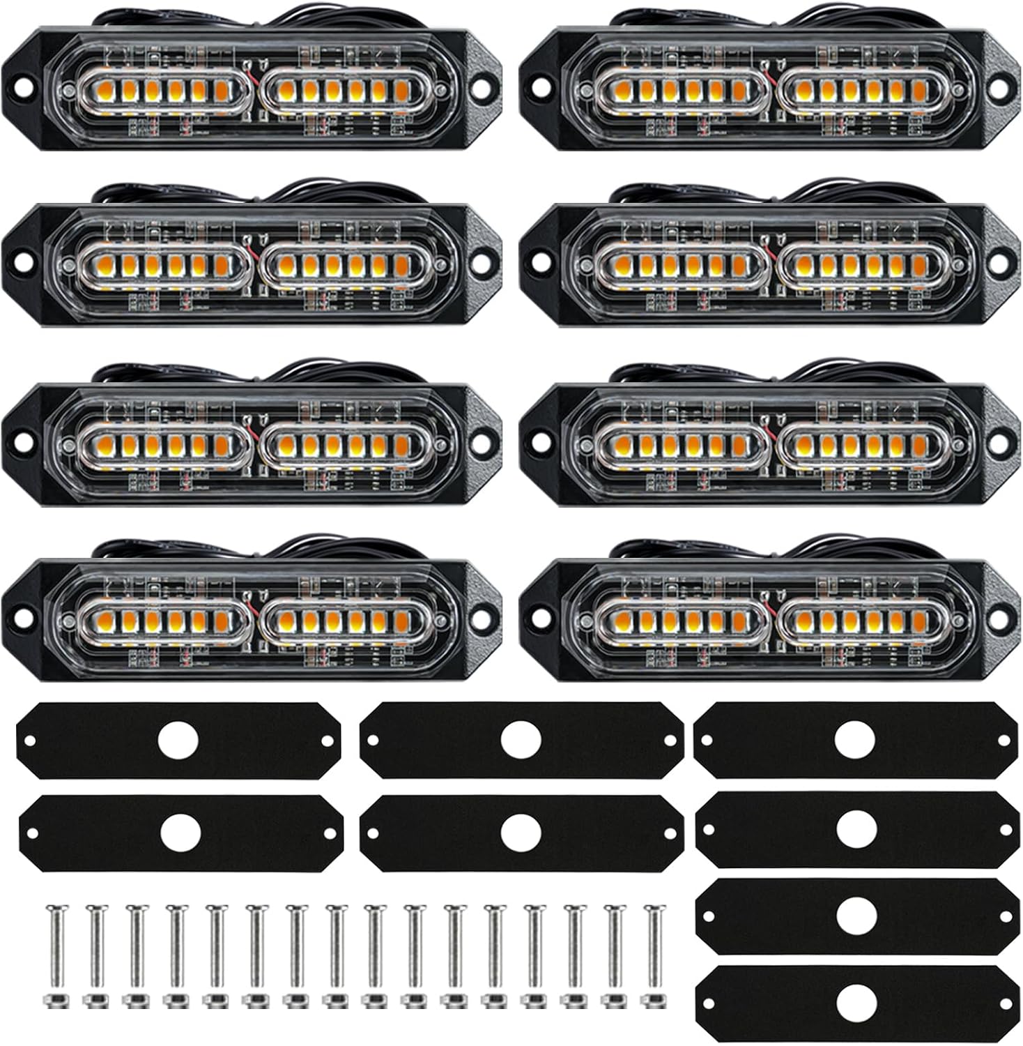 Led Výstražná Světla 12V 24V Autopřepravník Silniční Asistent Kohout Stroboskop