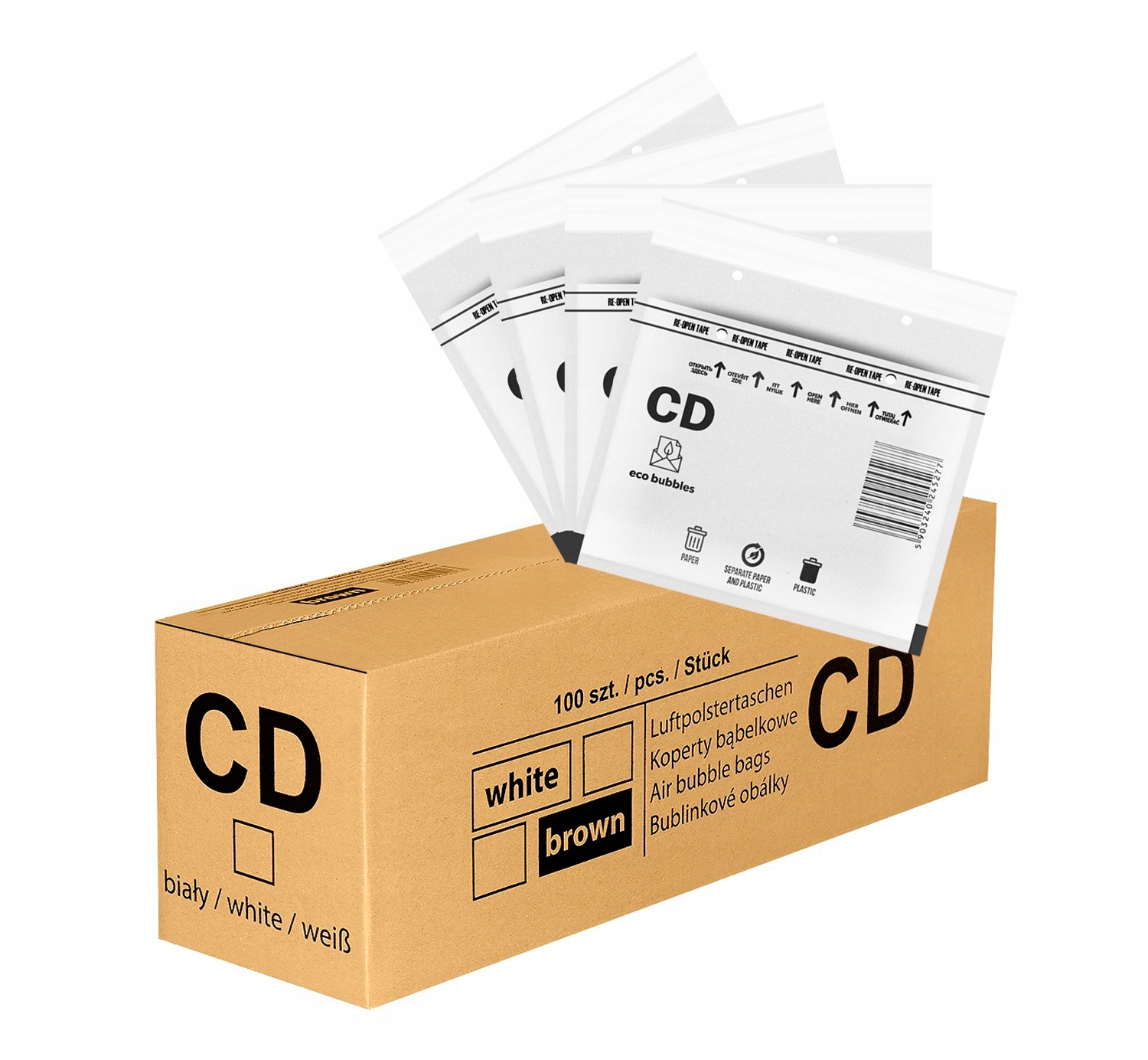 

Koperty Bąbelkowe Powietrzne CD C D 100 Szt.