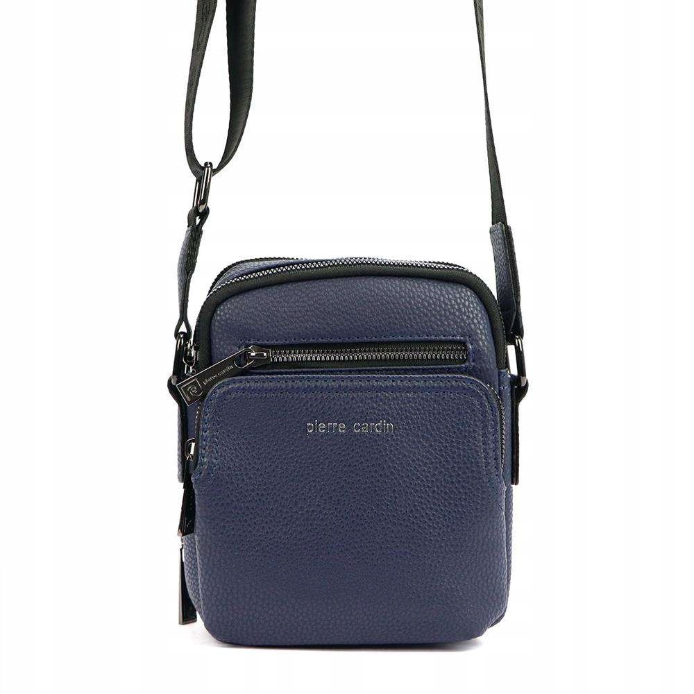 Brašna Pierre Cardin Modrý Eko-kůže Crossbody Nastavitelný Pásek