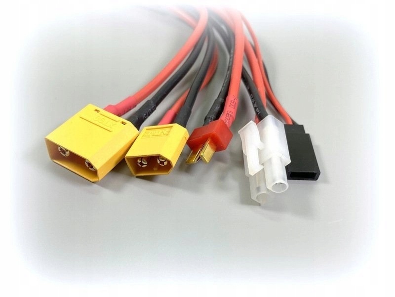 Univerzální nabíjecí kabel s konektorem XT60 T-Dean, XT60, XT90, Tamiya,