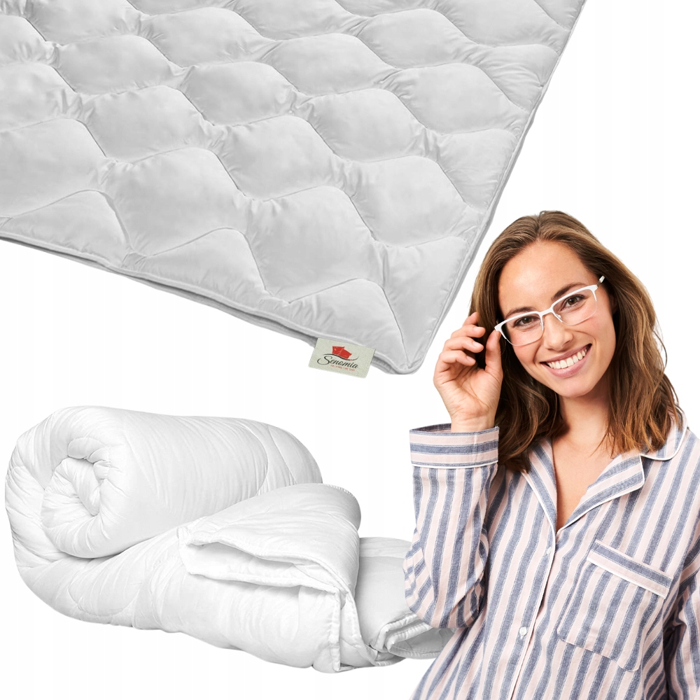 Přikrývka 4 roční období 200x200 dvojitá prošívaná s silikonovou vložkou Senomia