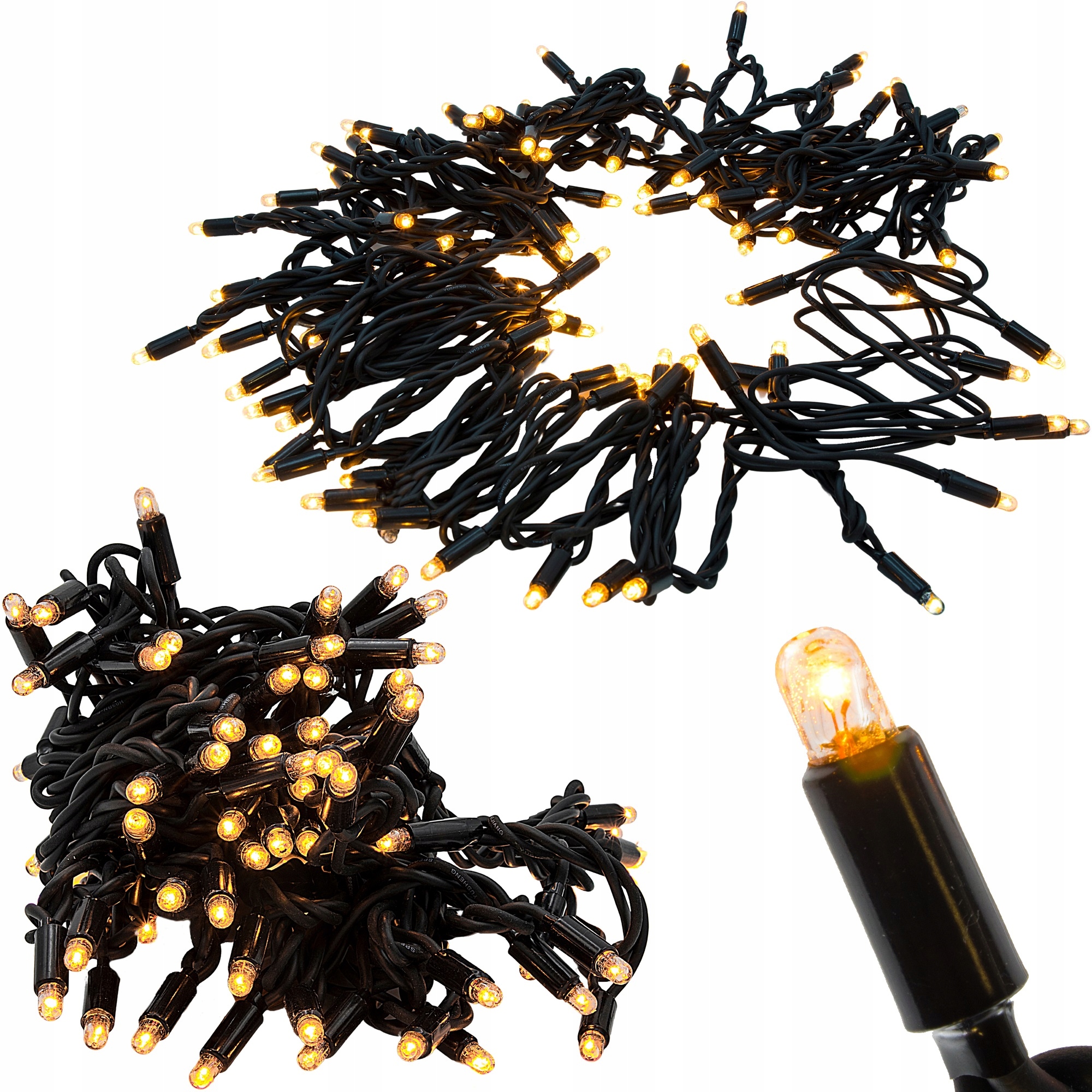 

Zewnętrzne Lampki Choinkowe Świąteczne Ciepły 100