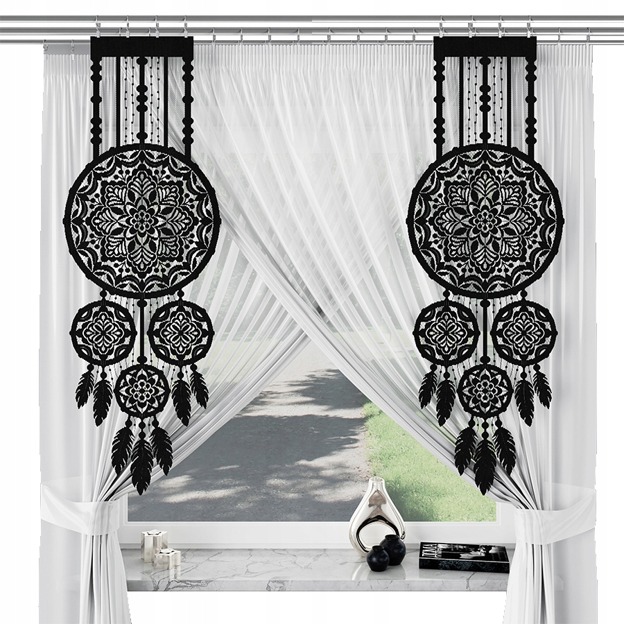 

Łapacz Snów Firany gotowe panel żakardowy 45x130