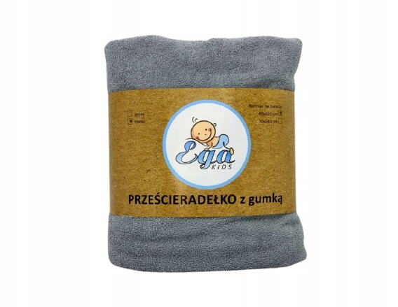 

Ega Prześcieradło Frotte 120x60 z Gumką 910 Szare
