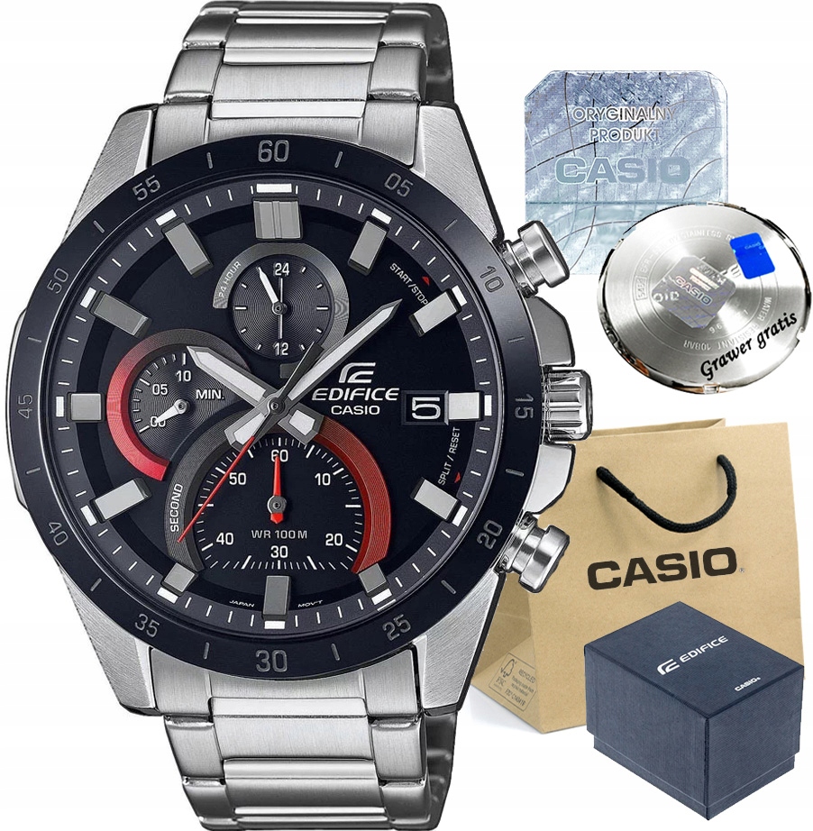 Pánské hodinky Casio Edifice Chronograph Lagero s gravírováním datem