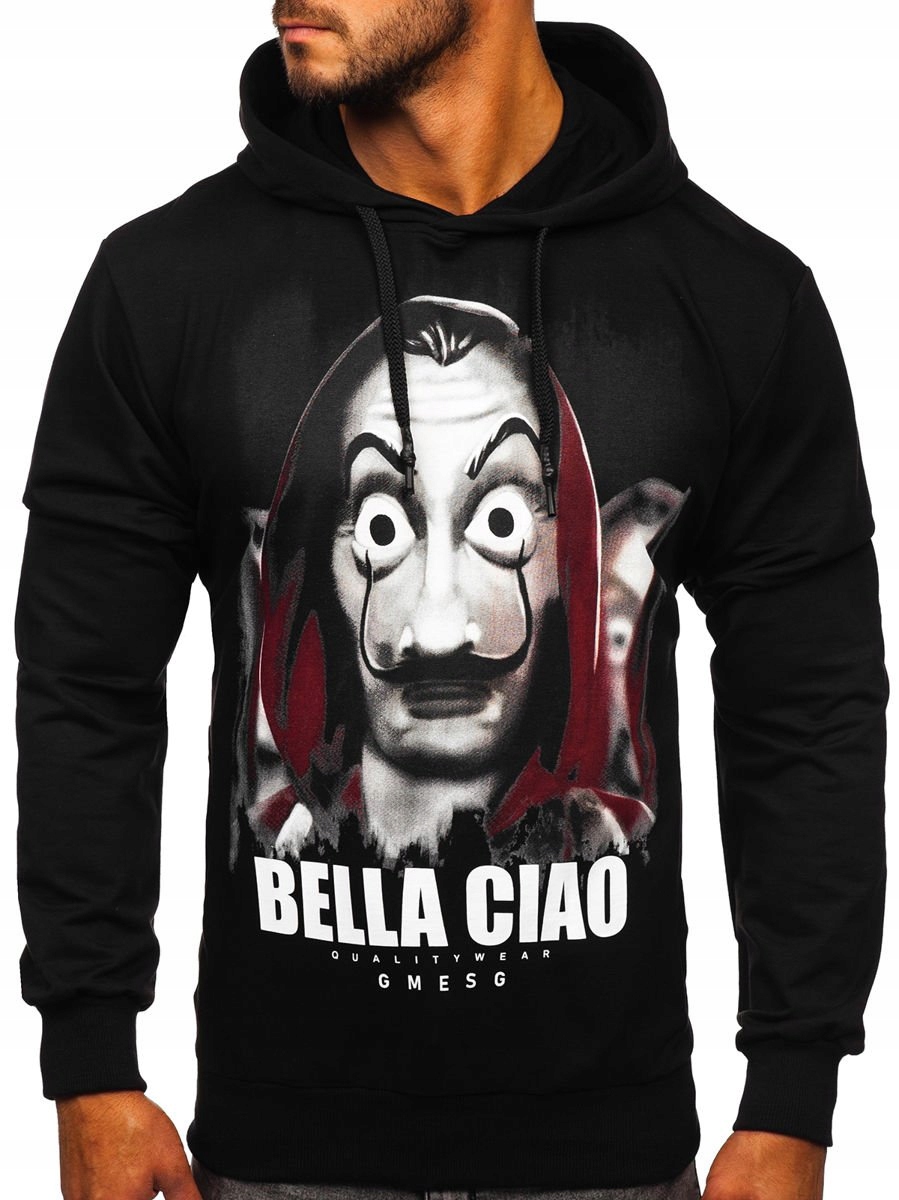 

Bluza Z Kapturem Bella Ciao Czarna 6140 Denley_l