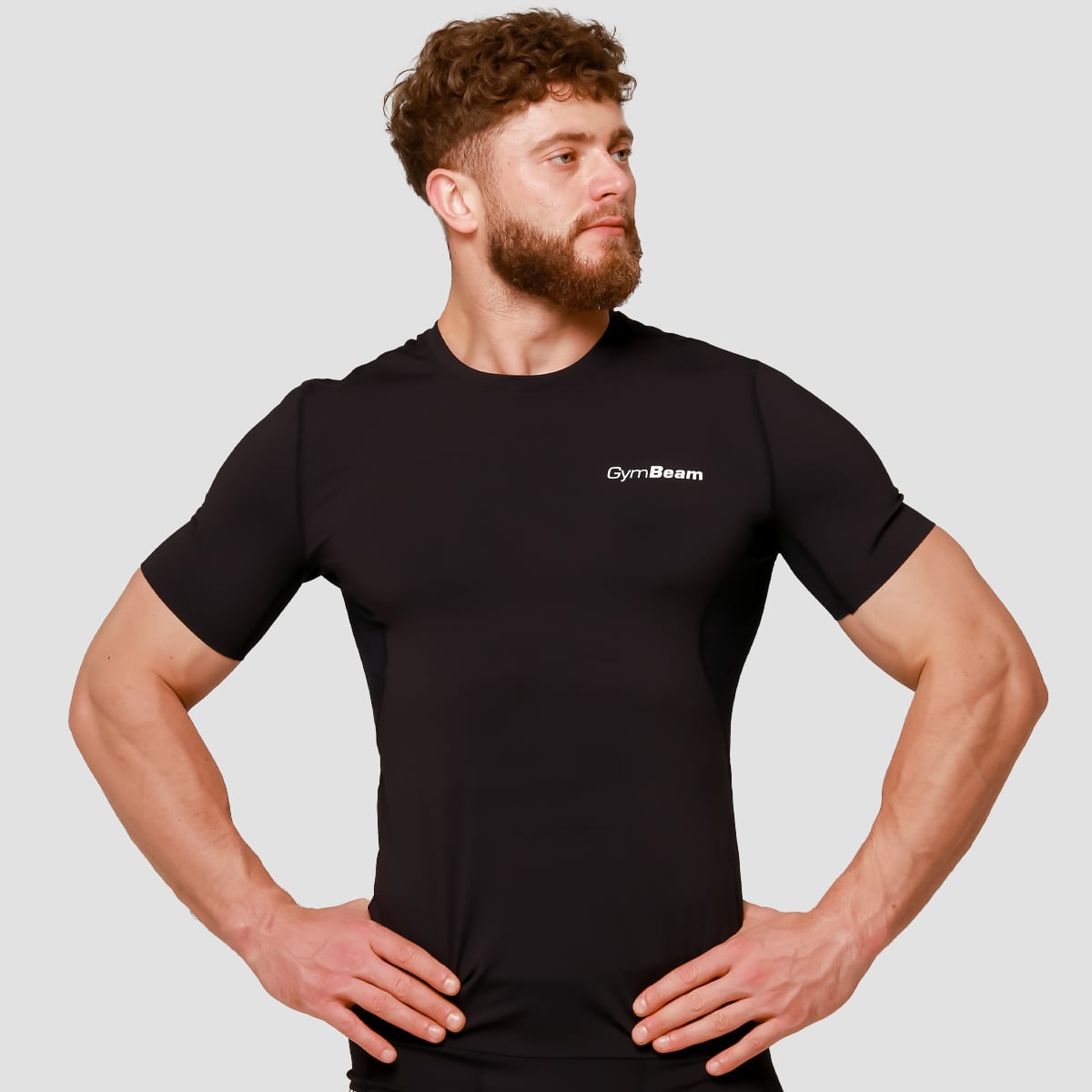 GymBeam Kompresyjny T-Shirt Mid Black XL