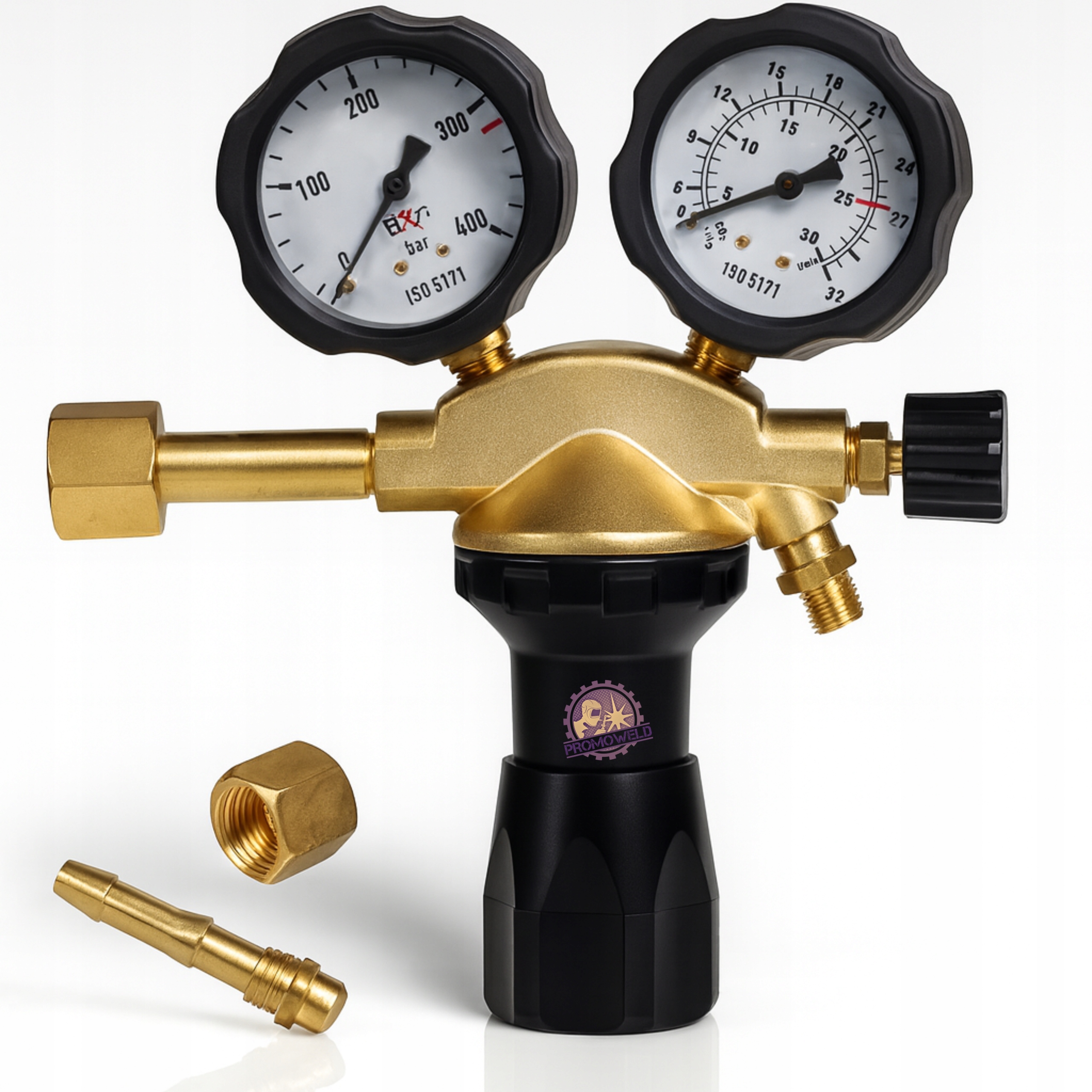 Reduktor butlowy Ar/CO2 S80PRO 200 bar 2 manometry MIG MAG