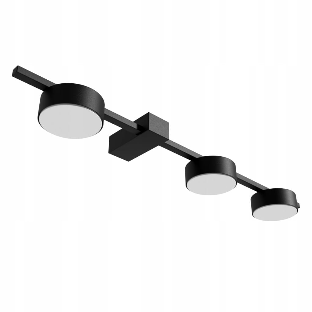 Spot Led gwint 3xGX53 60cm czarny do mieszkania domu