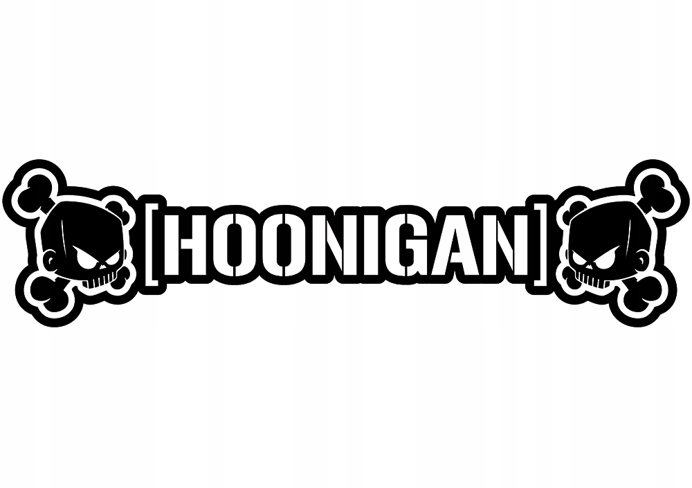 

Naklejka na samochód Napis Hoonigan Block 11x44cm