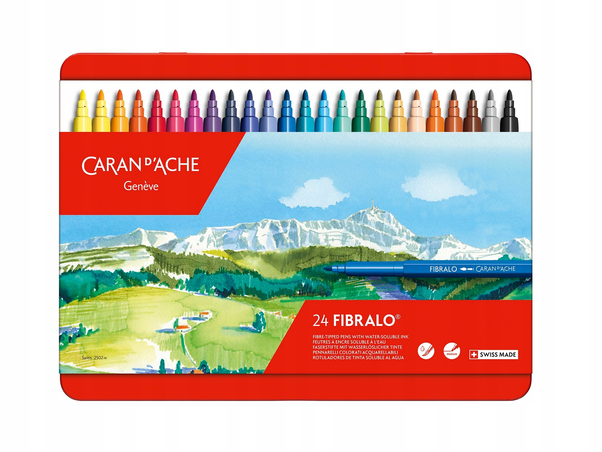Fixy "Fibralo", 24 barev, Caran D'ache 185.324