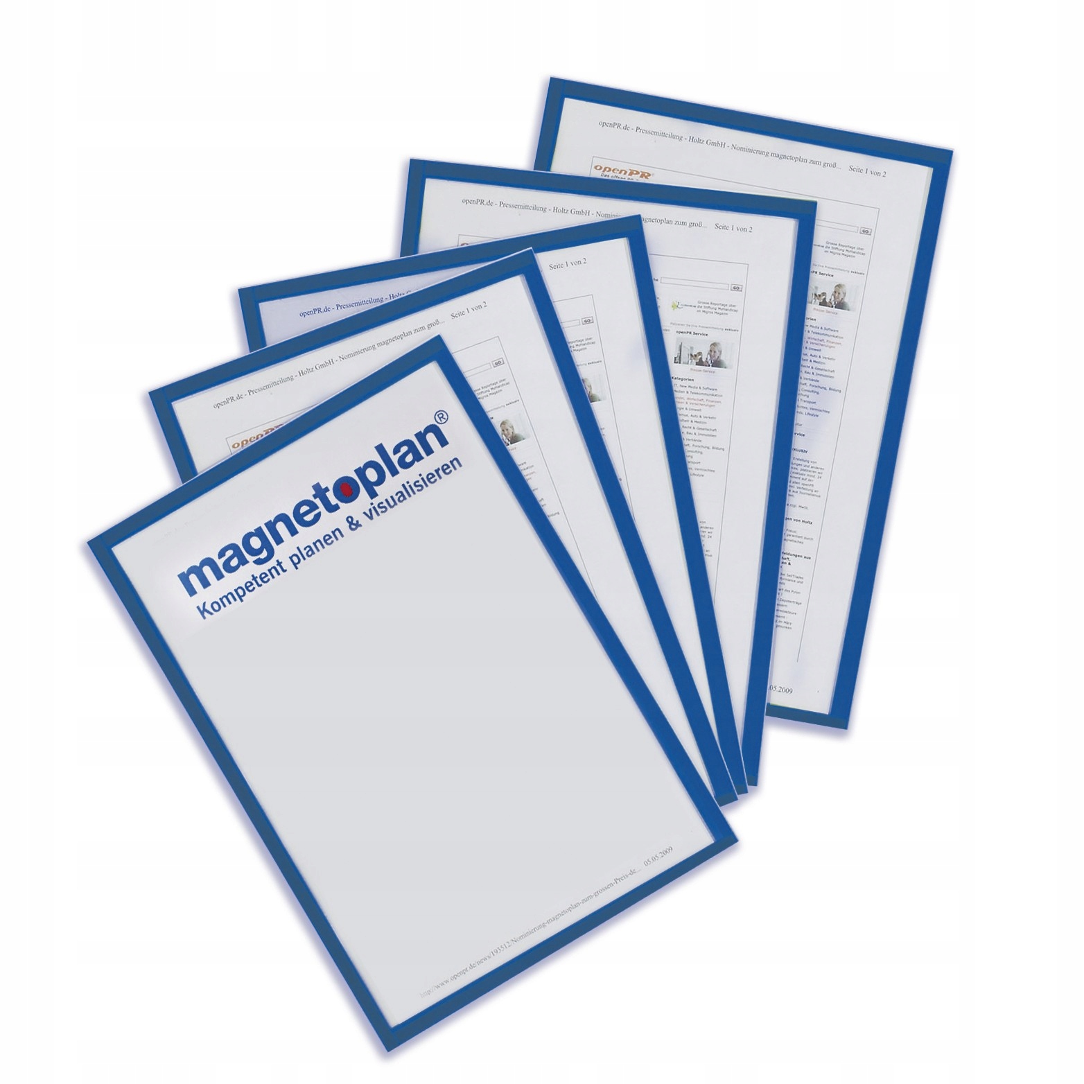 

Magnetoplan Koszulka magnetycz A4 ramka nieb 5szt