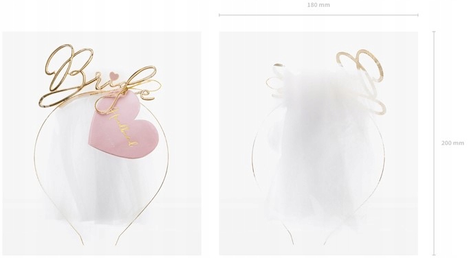 OPASKA bride PANNA MŁODA Z WELONEM biała Rodzaj opaska