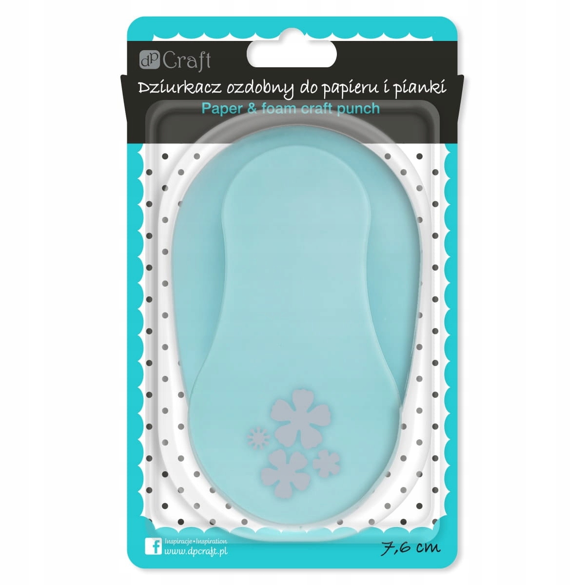 Děrovač ozdobný 7,6cm kytičky