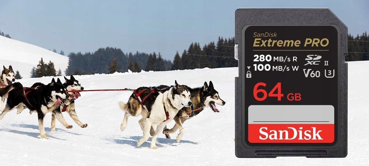 Karta pamięci SANDISK Extreme Pro SDXC 64GB Klasy prędkości U3
