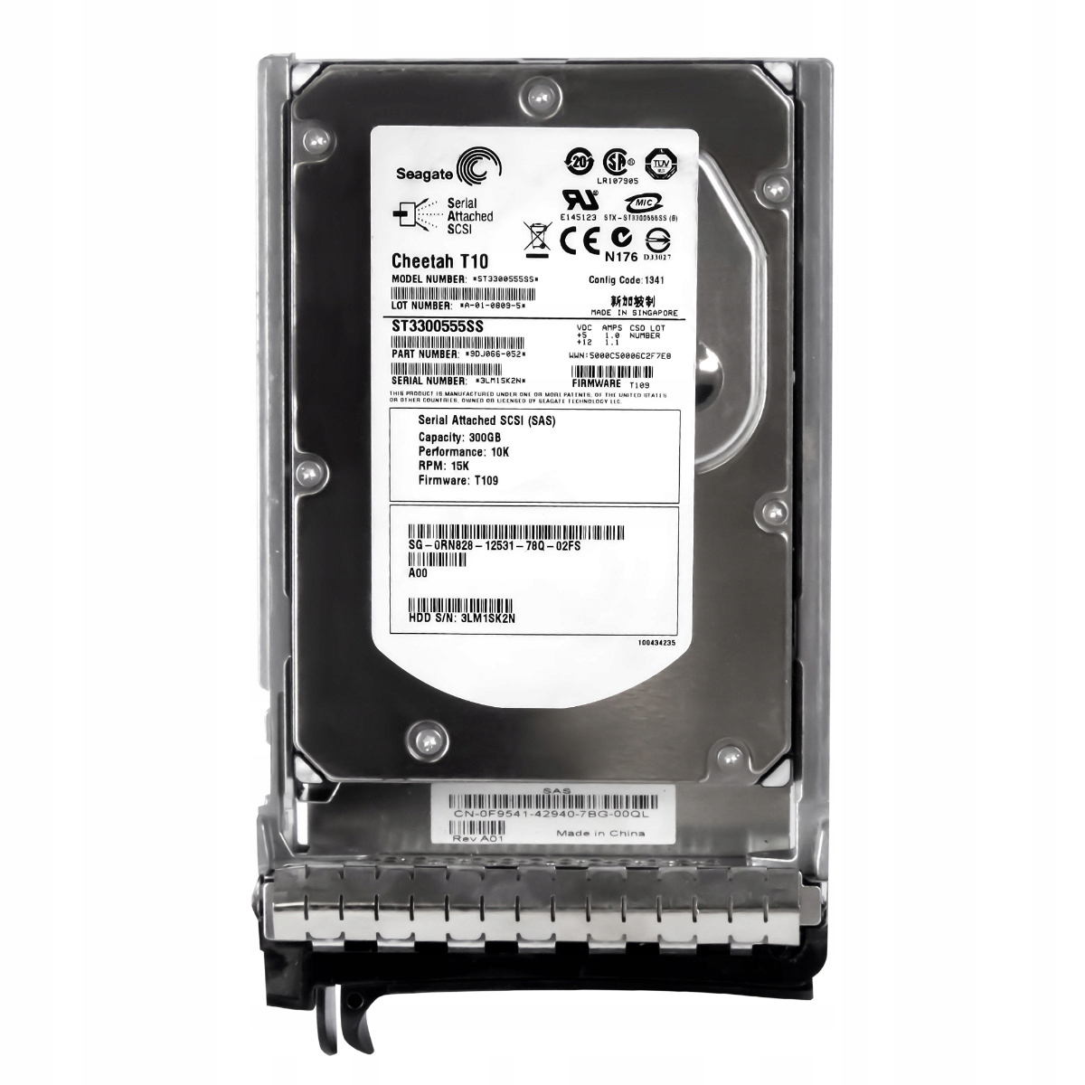 Dell 0RN828 300GB Sas 10K 16MB 3,5'' ST3300555SS