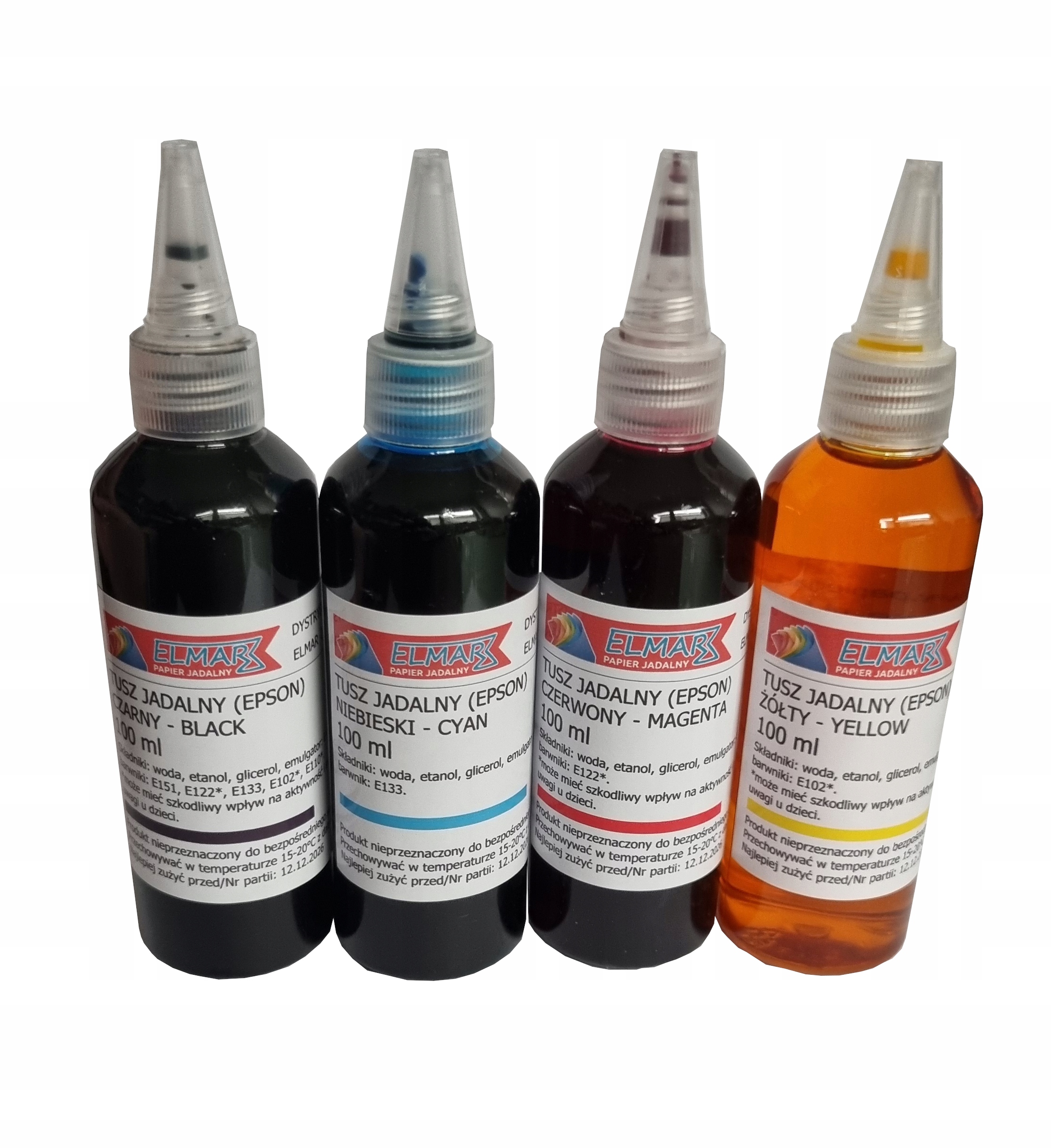 Levně Inkoust Potravinářský Jedlý 4 X 100 ML Cmyk Epson