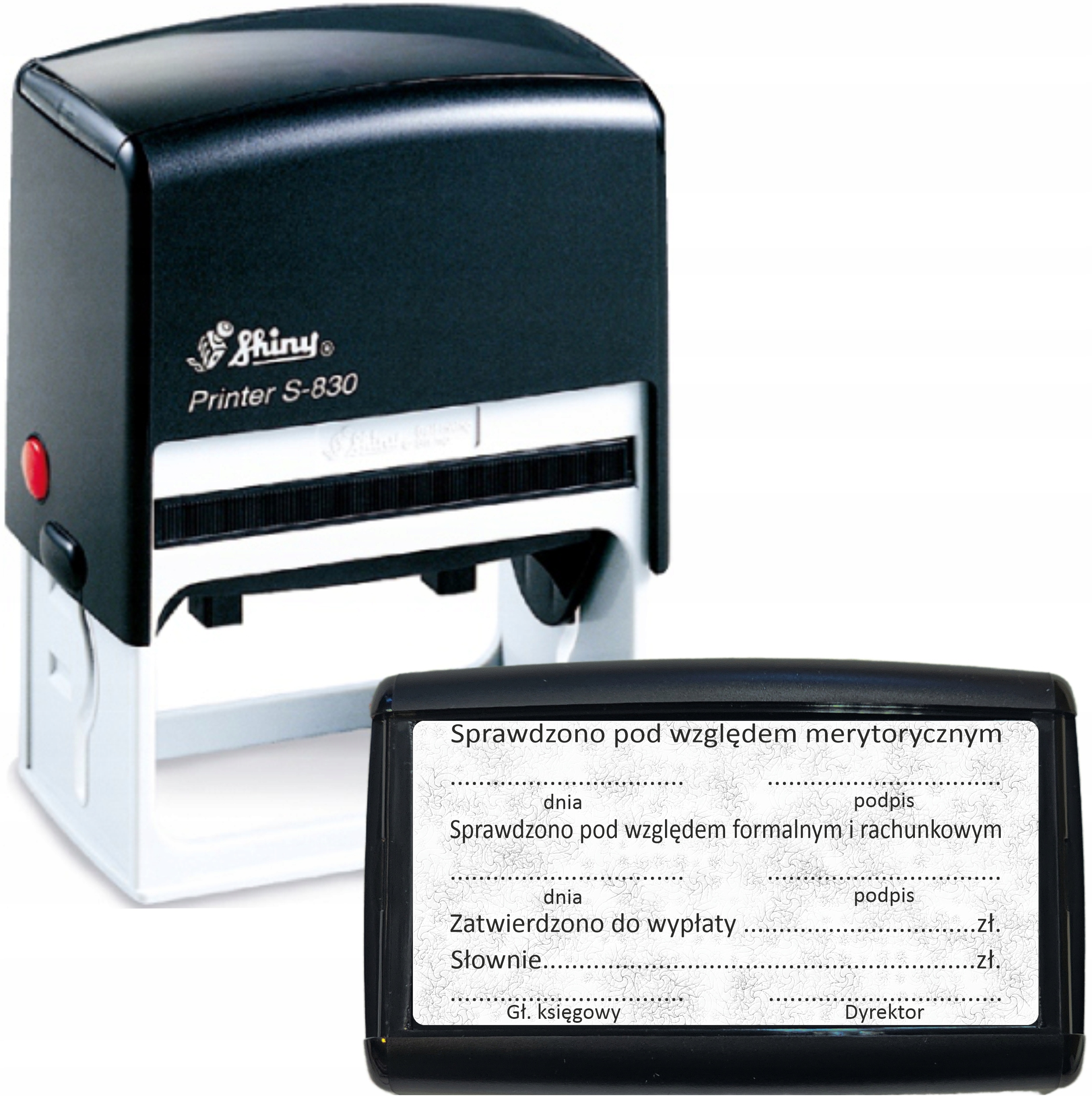 Pieczątka - SPRAWDZONO POD WZGLEDEM MERYTORYCZNYM, RACHUNKOWYM, FORMALNYM