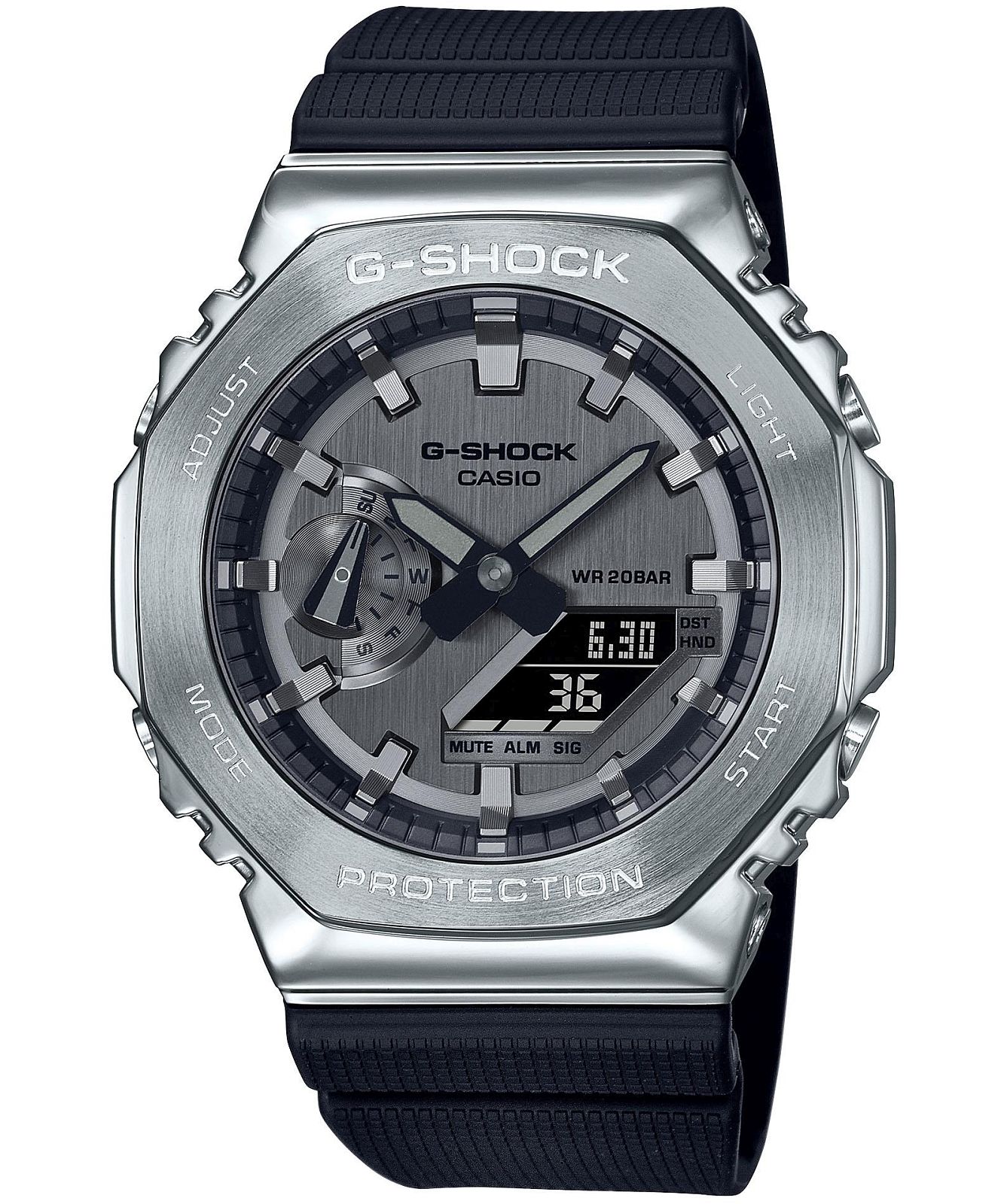 Hodinky Casio G-shock Octagon Original Metal Covered Casio-GM-2100-1AER