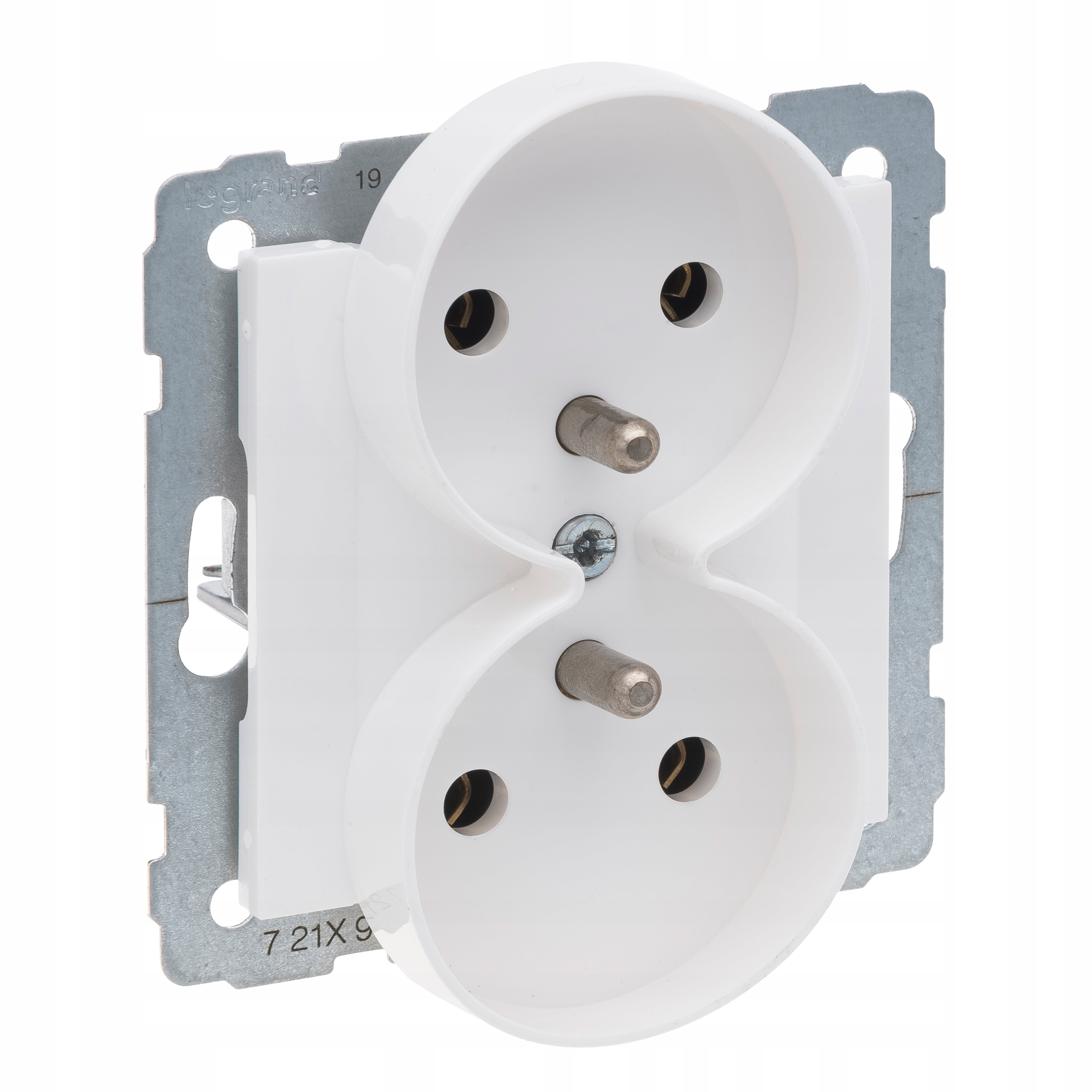 

SUNO2 Gniazdo podwójne 2x2P+Z białe 16A 250V zacis