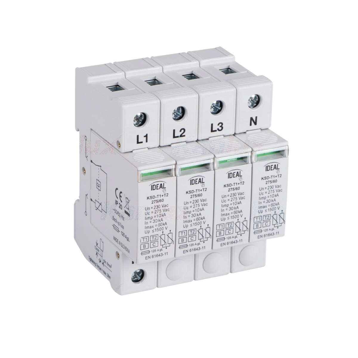 Kanlux Omezovač přepětí KSD-T1T2 275/240 3P+N