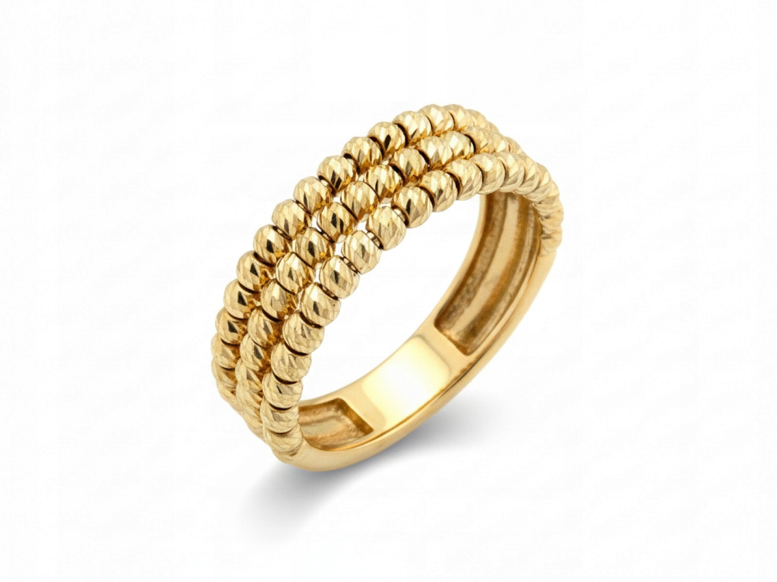 Zlatý prstýnek 585 pro maminku, lesklý