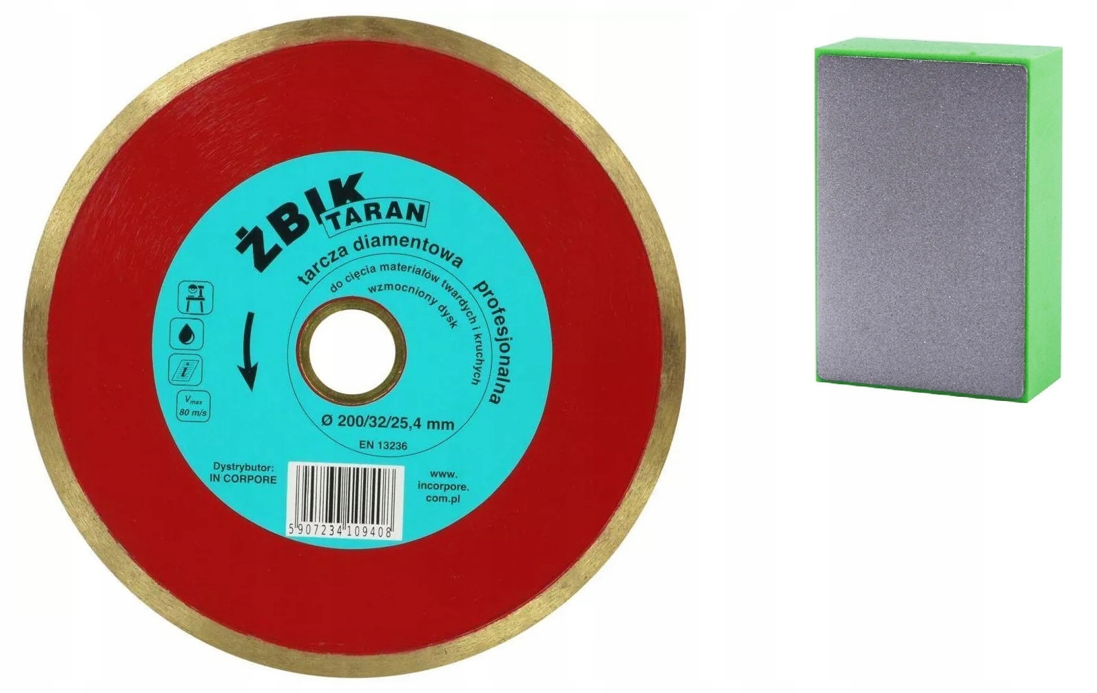 

Tarcza Diamentowa Gres Żbik Taran 230MM