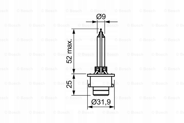Xenonový Hořák D4S 4300K 35W 1987302906 Bosch