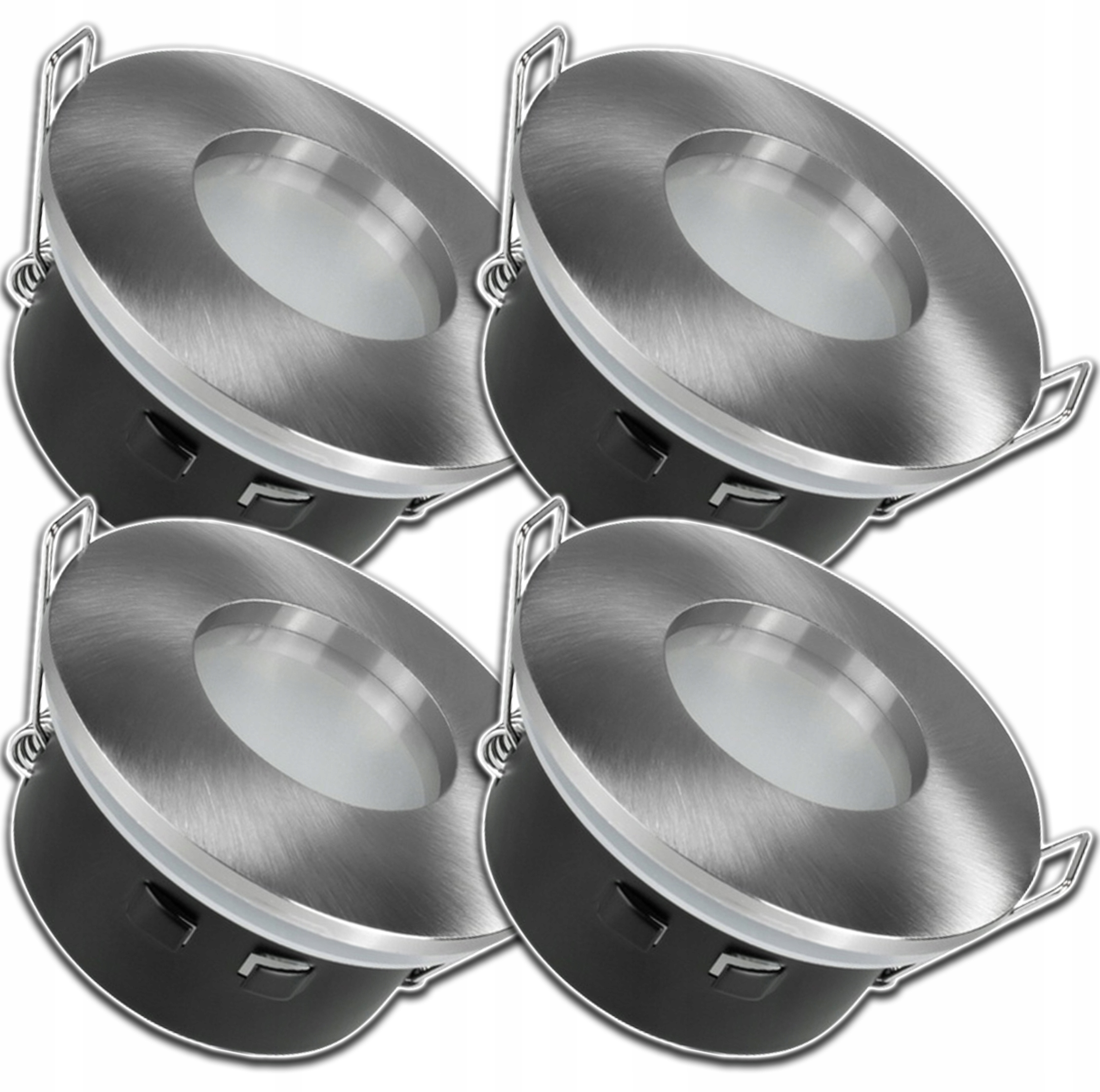 4xVODOTĚSNÉ Hermetické Stropní Svítidlo Halogen Ip 65 Zapuštěné