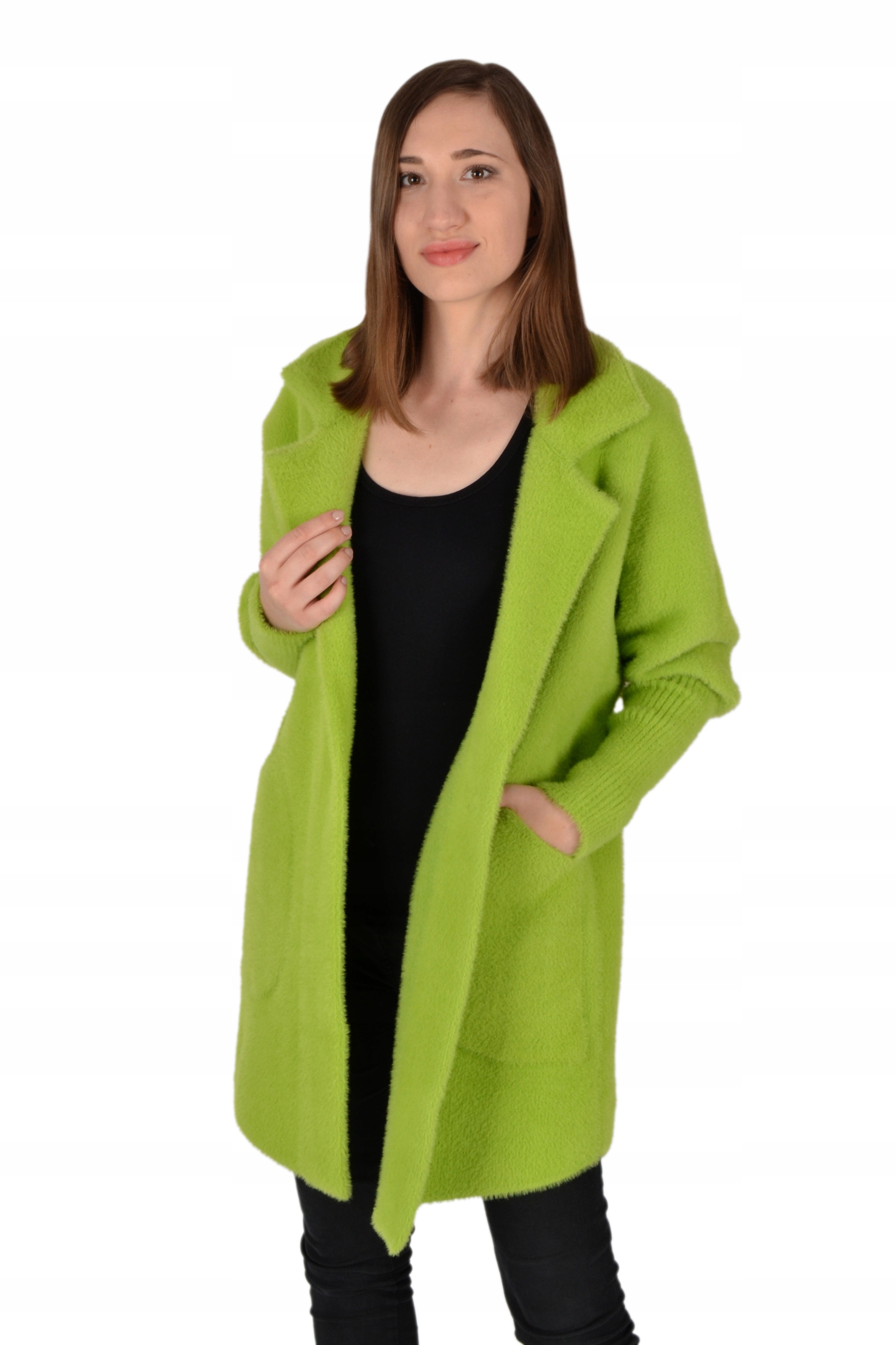 

Płaszczyk damski Alpaka oversize Model Mniejszy