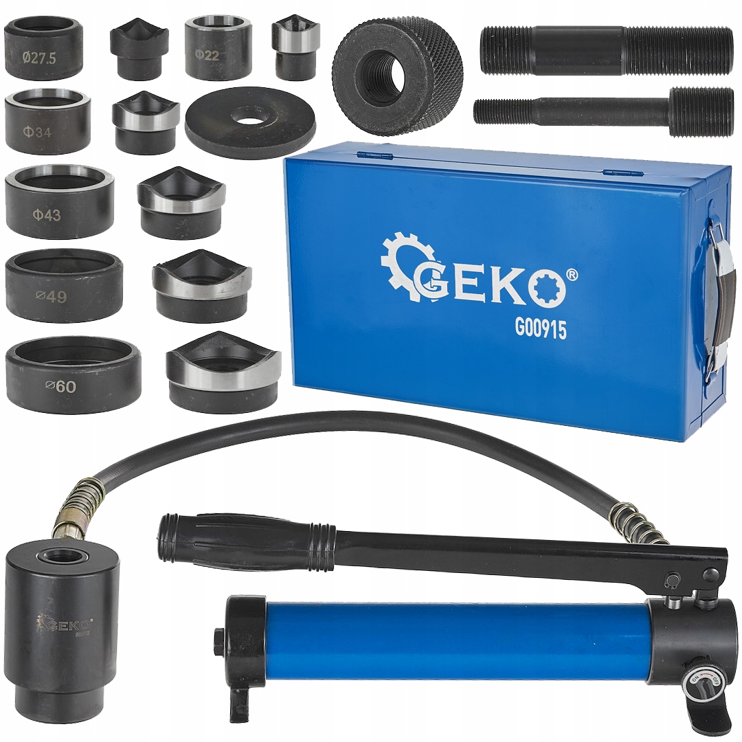 Wycinak Hydrauliczny Do Otworów Blachy Adaptery Praska 22-60MM 10T